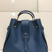 Borsa Vera Pelle Blue