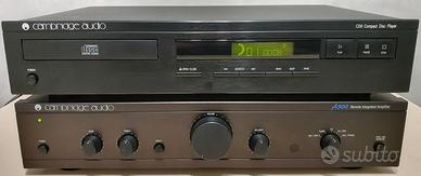 CAMBRIDGE AUDIO AMPLI A500 E LETTORE CD6