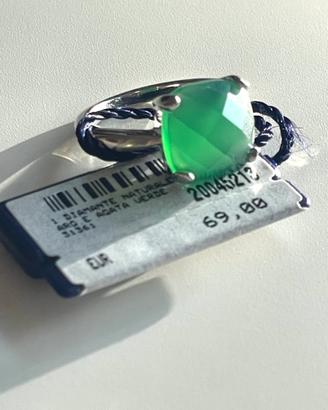 15 - Anello Bliss Agata Verde