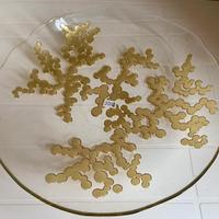 Piatto in vetro decorato “Penso table & house”