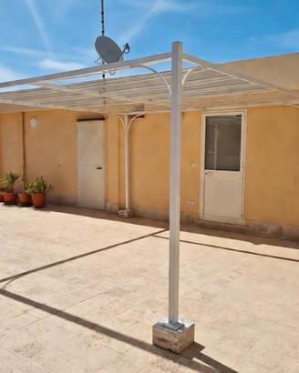 Gazebo 4x4 m con tetto scorrevole