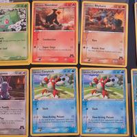 Lotto carte pokemon Ex team Magma vs Acqua
