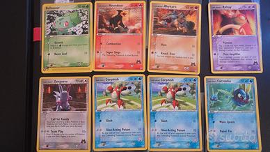 Lotto carte pokemon Ex team Magma vs Acqua