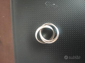 Anello tris argento 925 