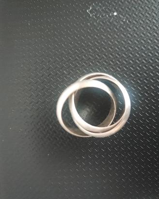 Anello tris argento 925 