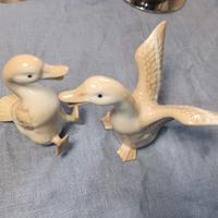 🦆 Coppia di Oche in Porcellana Vintage - MB 
