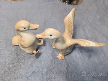 🦆 Coppia di Oche in Porcellana Vintage - MB 