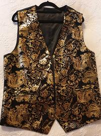 Gilet Elegante Uomo Effetto Dorato