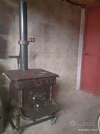 cucina stufa a legna in ghisa fp4b fonderia porte