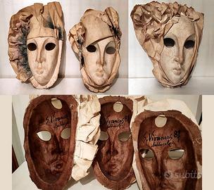 maschera artigianale artistica cartapesta ceramica