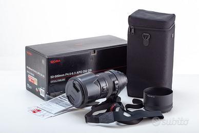 Sigma 50-500 attacco Canon