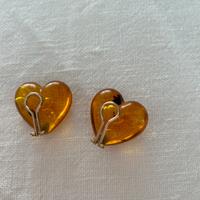 Orecchini in ambra gialla