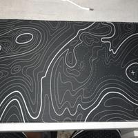 Tappetino per gaming nero e bianco