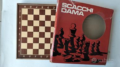 SCACCHIERA E DAMA  VINTAGE ANNI '70