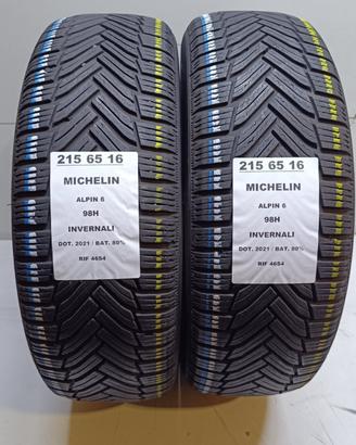 2 GOMME 215 65 16 MICHELIN INV RIF4654