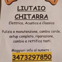 liutaio chitarra e basso