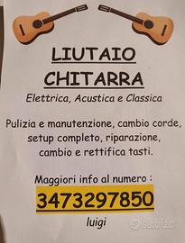 liutaio chitarra e basso