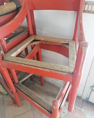 serie di 4 sedie Carimate. Vico Magistretti da res