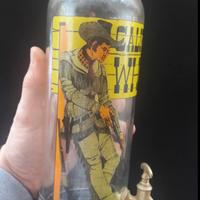 VECCHIA BOTTIGLIA DISPENSER VETRO WHISKY VINTAGE