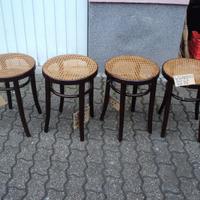 4 sgabelli thonet in paglia di vienna