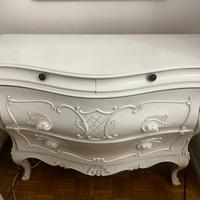 Como stile veneziano laccato bianco