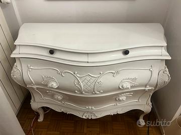 Como stile veneziano laccato bianco