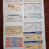 Lotto mini assegni circolati