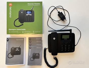 Telefono senza fili Motorola FW200L - Colore nero