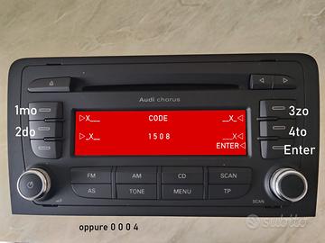 Stereo Radio/CD Audi Chorus A3 8P