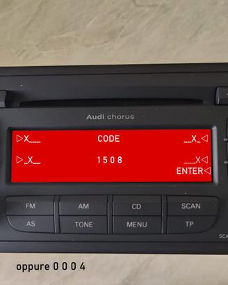 Stereo Radio/CD Audi Chorus A3 8P
