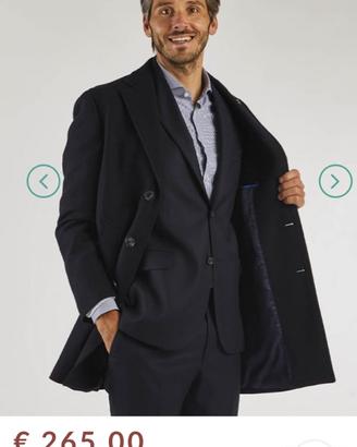 Cappotto uomo Berry&Brian blu taglia 52