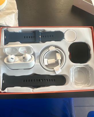 Smartwatch+2x cinture+cuffie bluetooth+cover