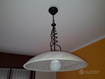 lampadario in ferro battuto 