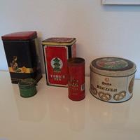 Contenitori in latta antichi