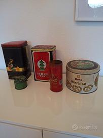 Contenitori in latta antichi
