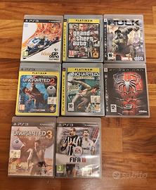 Lotto giochi PS3 - GTA IV, Hulk, Spiderman 3