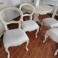 SEDIE SHABBY ANTICATE 