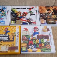 Lotto 5 giochi nintendo 3ds super mario etc