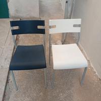 Sedie Ikea bianche e nere