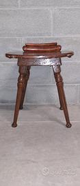 Sgabello artigianale legno  