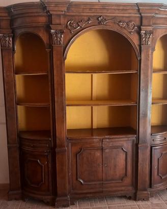 Libreria antica in legno di noce epoca inizi 900 
