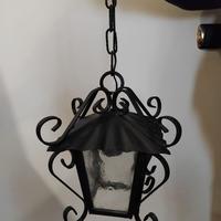 Lampada fatta a mano in ferro battuto