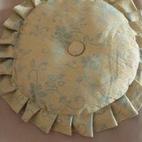 Cuscino Rotondo Damascato Rasato