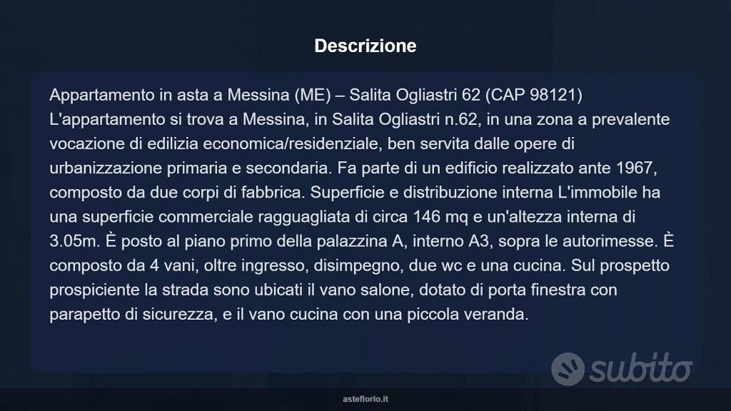 Appartamento – Messina, Villaggio Svizzero, V Circoscrizione - Altro