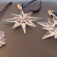 3 decorazioni Swarovski serie "Stelle di Natale"