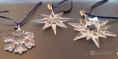3 decorazioni Swarovski serie "Stelle di Natale"