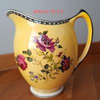 vaso brocca ceramica gialla vintage