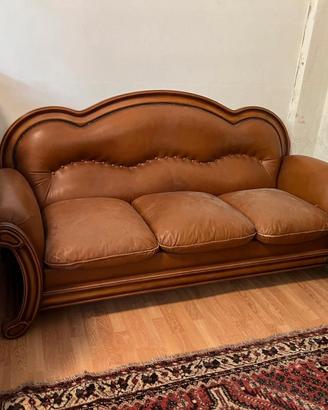 Divano in pelle 3 posti