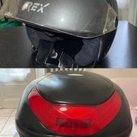 Bauletto e casco per moto e monopattino elettrico