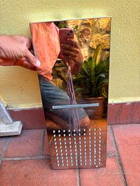Soffione doccia con uscita a cascata cromato 50x20